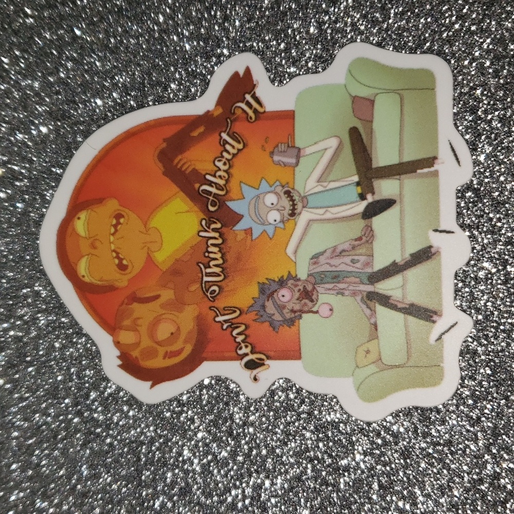 RICK AND MORTY waterproof sticker Quote